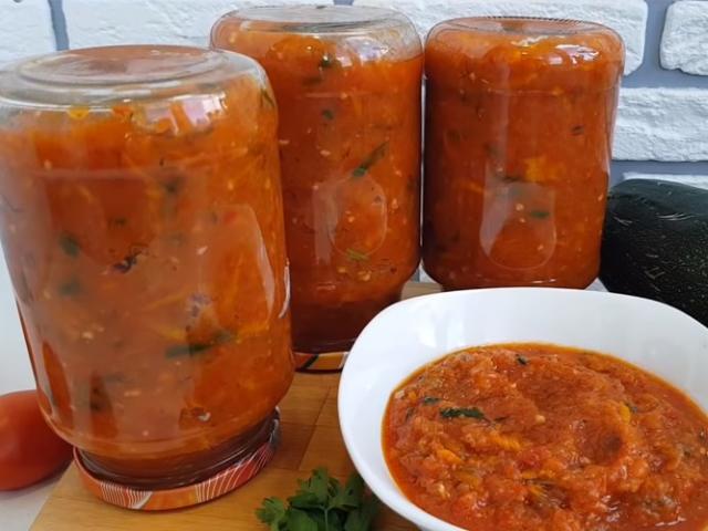 Аджика из кабачков на зиму с томатной пастой, болгарским или острым перцем: рецепты пальчики оближешь